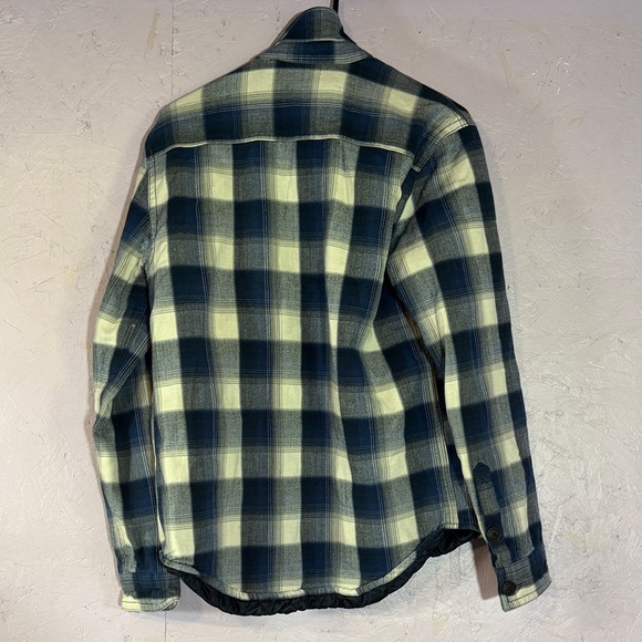 Aeropostale Men's Navy and White Plaid Shirt Jacket - Picture 3 of 3